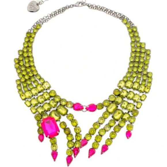 BETSEY JOHNSON HALLOWEEN WIRCH HANDS BIB NECKLACE $168 - Picture 1 of 2